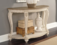 Furniture City Laplace - Ashley Furniture - Realyn Sofa Table - Sofa Table / White/Brown - T743-4