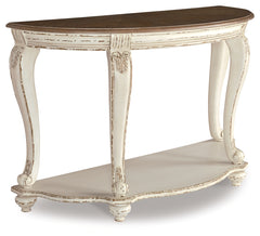 Furniture City Laplace - Ashley Furniture - Realyn Sofa Table - Sofa Table / White/Brown - T743-4