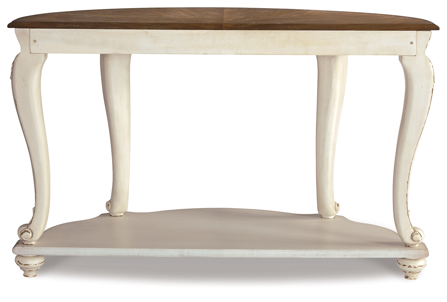 Furniture City Laplace - Ashley Furniture - Realyn Sofa Table - Sofa Table / White/Brown - T743-4