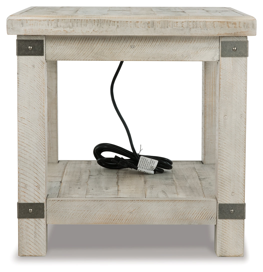 Furniture City Laplace - Ashley Furniture - Carynhurst End Table - Rectangular End Table / Whitewash - T929-3
