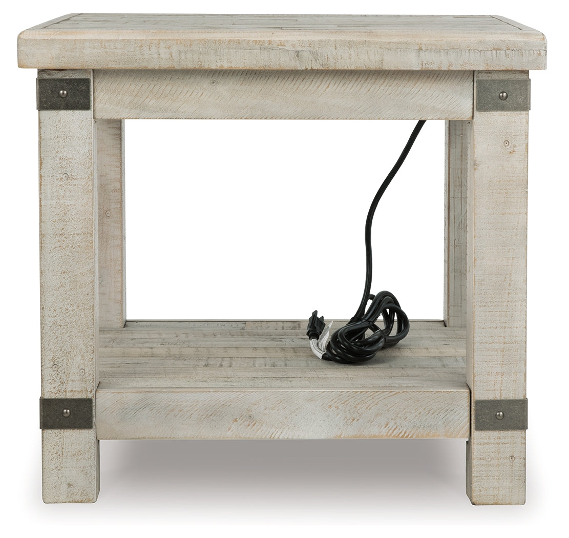 Furniture City Laplace - Ashley Furniture - Carynhurst End Table - Rectangular End Table / Whitewash - T929-3