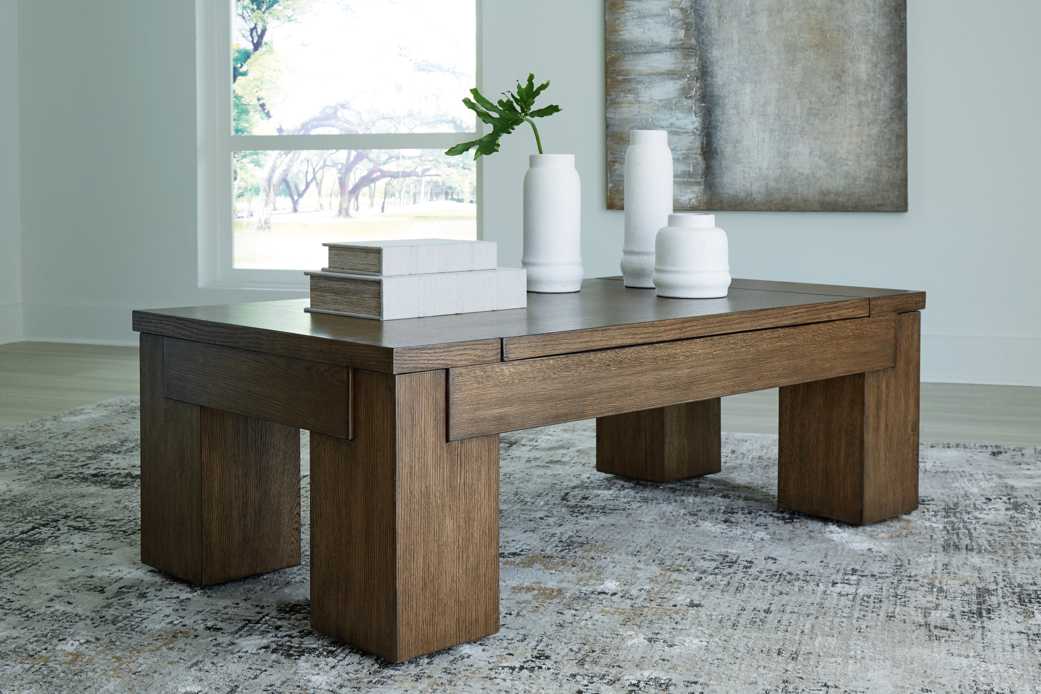 Furniture City Laplace - Ashley Furniture - Rosswain Lift-Top Coffee Table - Lift Top Cocktail Table - T763-9
