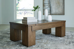 Furniture City Laplace - Ashley Furniture - Rosswain Lift-Top Coffee Table - Lift Top Cocktail Table - T763-9