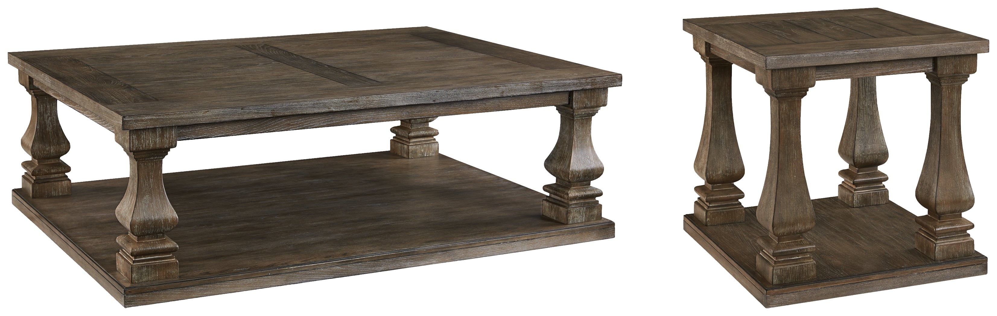 Furniture City Laplace - Ashley Furniture - Johnelle Coffee Table - Rectangular Cocktail Table / Gray - T776-1