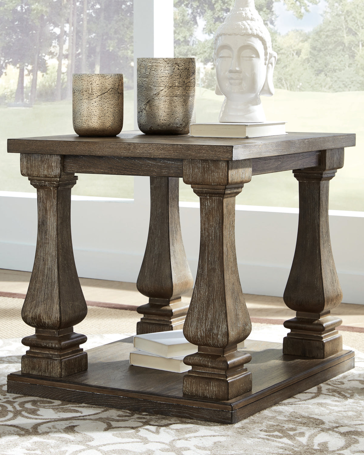 Furniture City Laplace - Ashley Furniture - Johnelle End Table - Rectangular End Table / Gray - T776-3