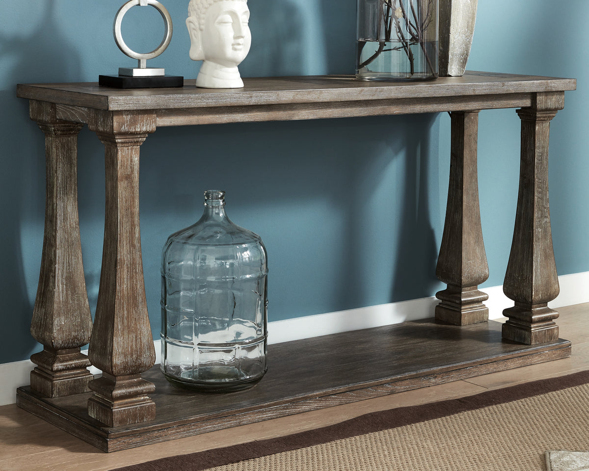 Furniture City Laplace - Ashley Furniture - Johnelle Sofa Table - Sofa Table / Gray - T776-4