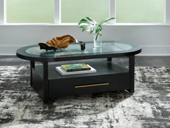 Furniture City Laplace - Ashley Furniture - Winbardi Coffee Table - Oval Cocktail Table - T786-0