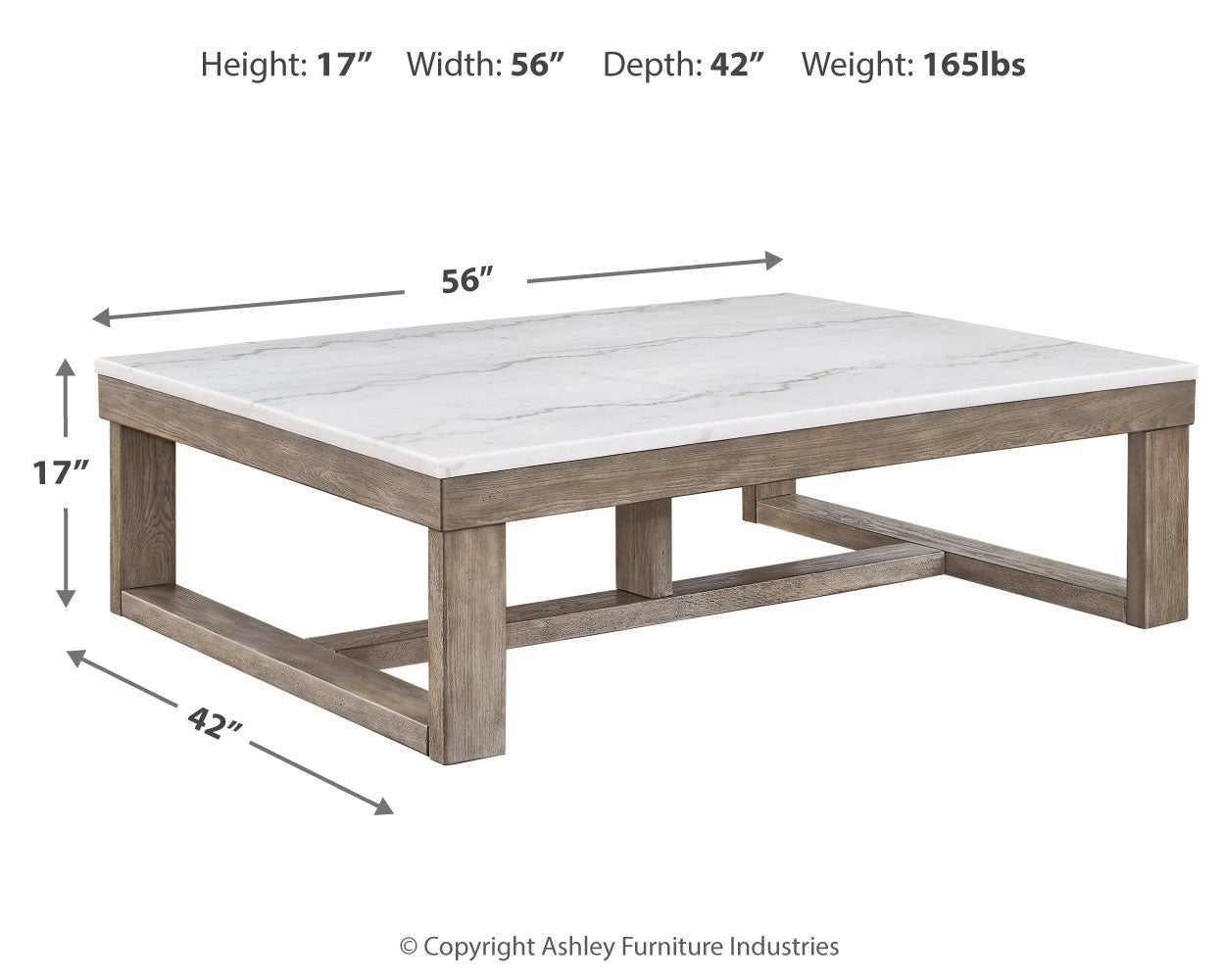 Furniture City Laplace - Ashley Furniture - Loyaska Coffee Table - Rectangular Cocktail Table - T789-1