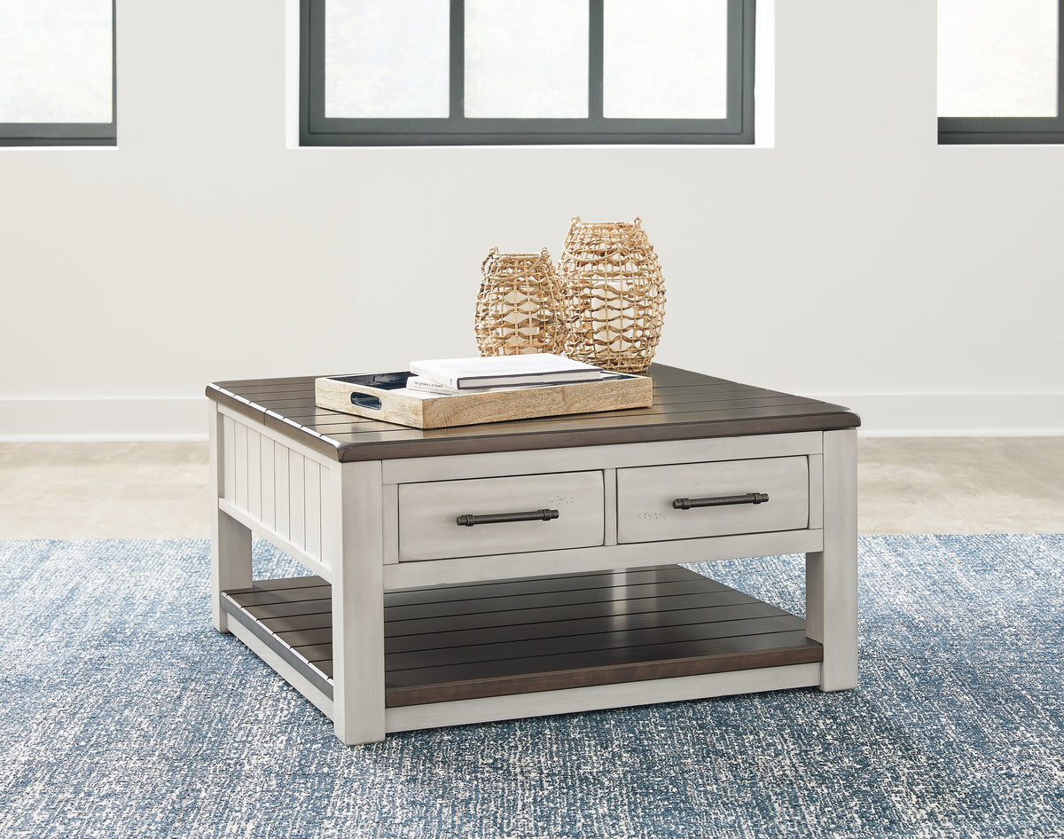 Furniture City Laplace - Ashley Furniture - Darborn Lift-Top Coffee Table - Lift Top Cocktail Table / Gray/Brown - T796-00