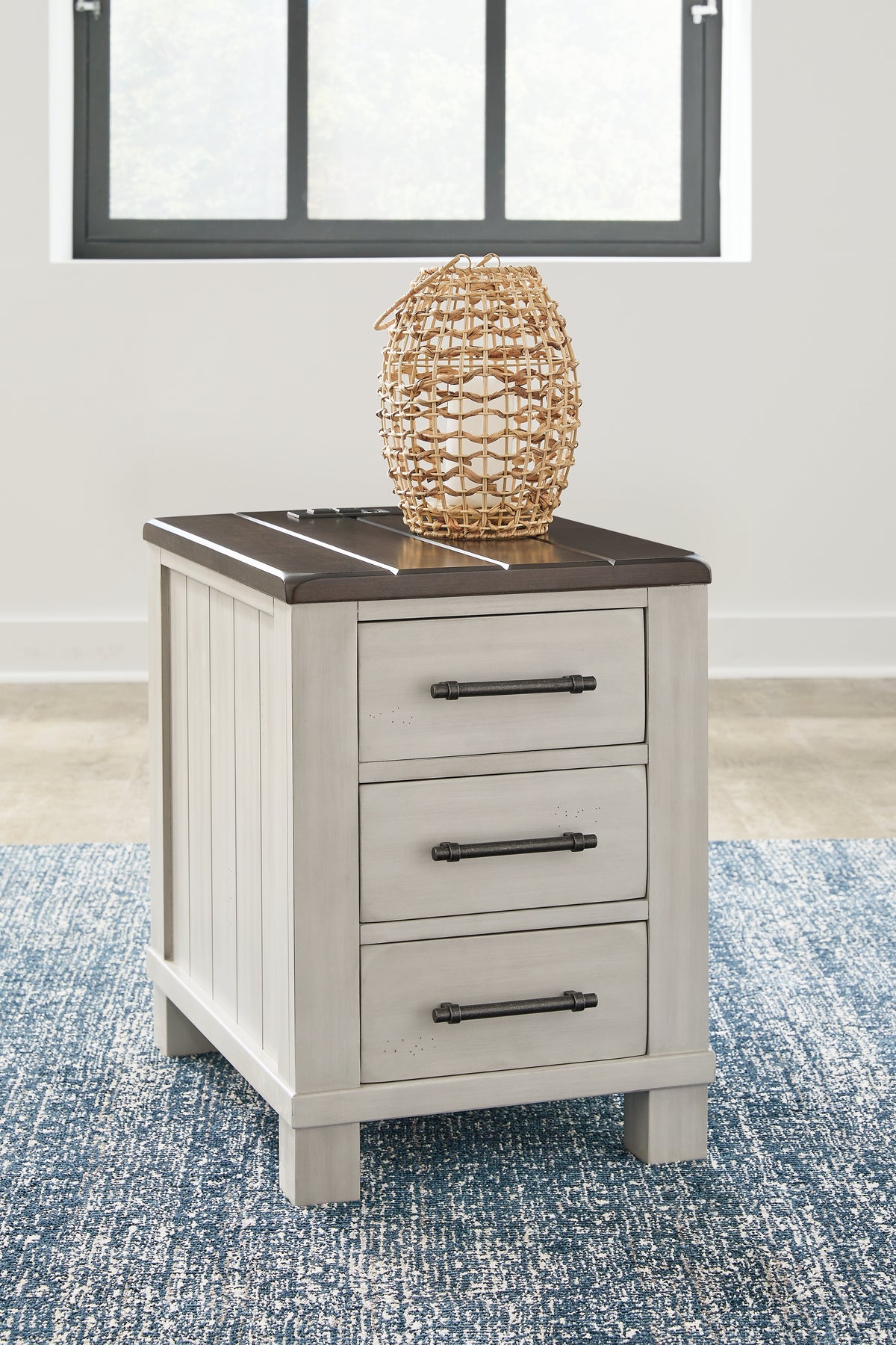 Furniture City Laplace - Ashley Furniture - Darborn Chairside End Table - Chair Side End Table / Gray/Brown - T796-7
