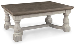 Furniture City Laplace - Ashley Furniture - Havalance Coffee Table - Rectangular Cocktail Table / Gray/White - T814-1