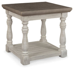 Furniture City Laplace - Ashley Furniture - Havalance End Table - Square End Table / White/Gray - T994-2