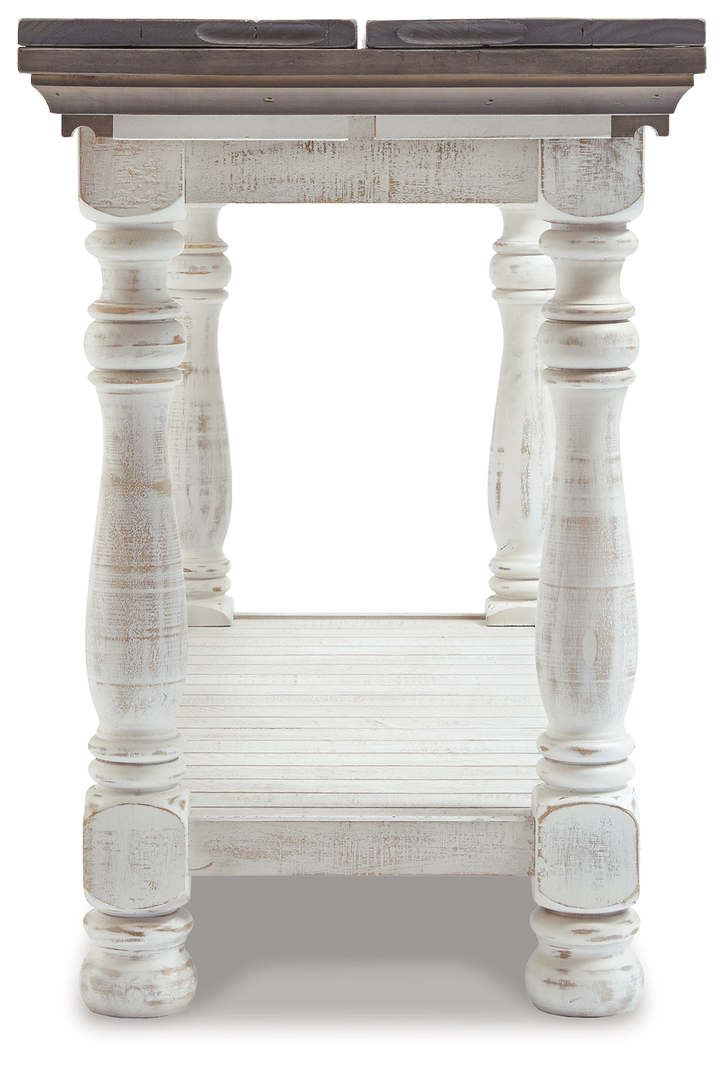Furniture City Laplace - Ashley Furniture - Havalance Sofa/Console Table - Flip Top Sofa Table / Gray/White - T814-4