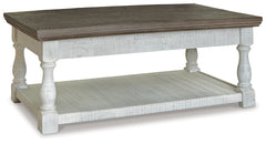 Furniture City Laplace - Ashley Furniture - Havalance Lift-Top Coffee Table - Lift Top Cocktail Table / White/Gray - T994-20