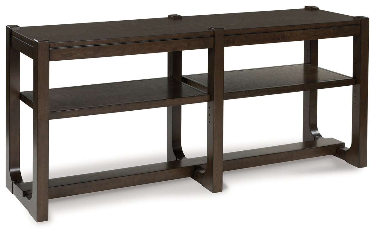 Furniture City Laplace - Ashley Furniture - Breckington Sofa Table - Sofa Table / Dark Brown - T856-4