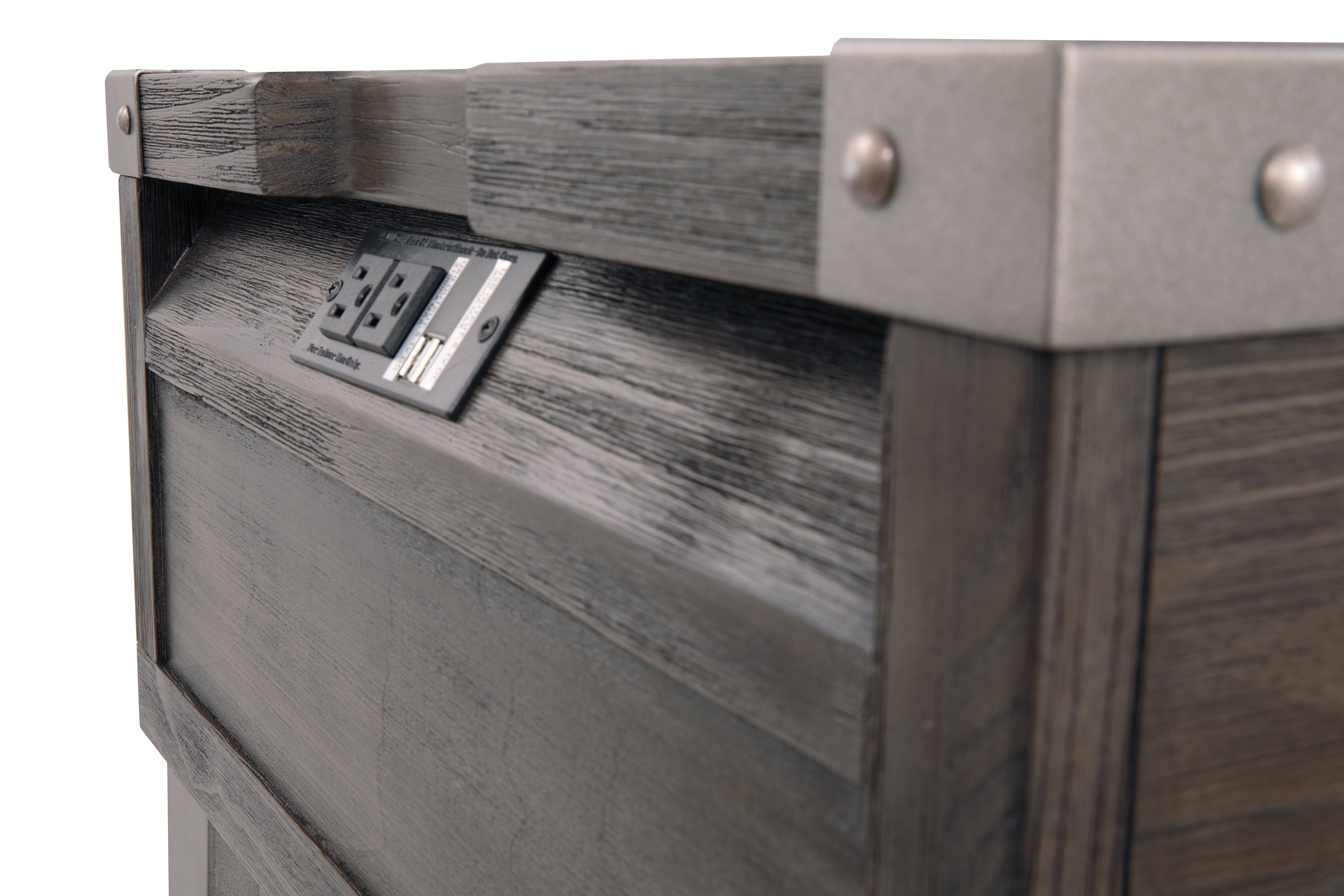 Furniture City Laplace - Ashley Furniture - Todoe End Table with USB Ports & Outlets - Rectangular End Table - T901-3