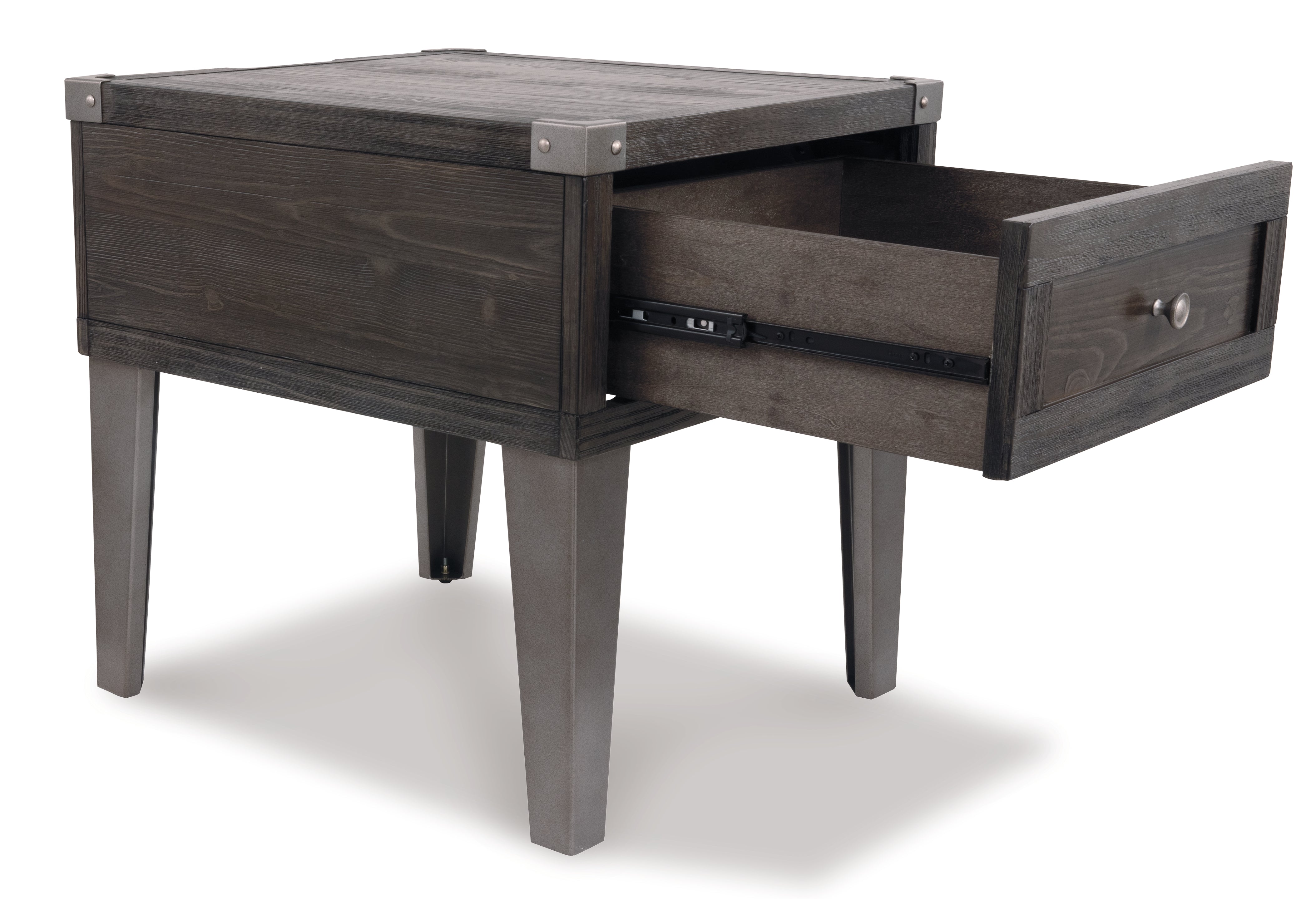Furniture City Laplace - Ashley Furniture - Todoe End Table with USB Ports & Outlets - Rectangular End Table - T901-3