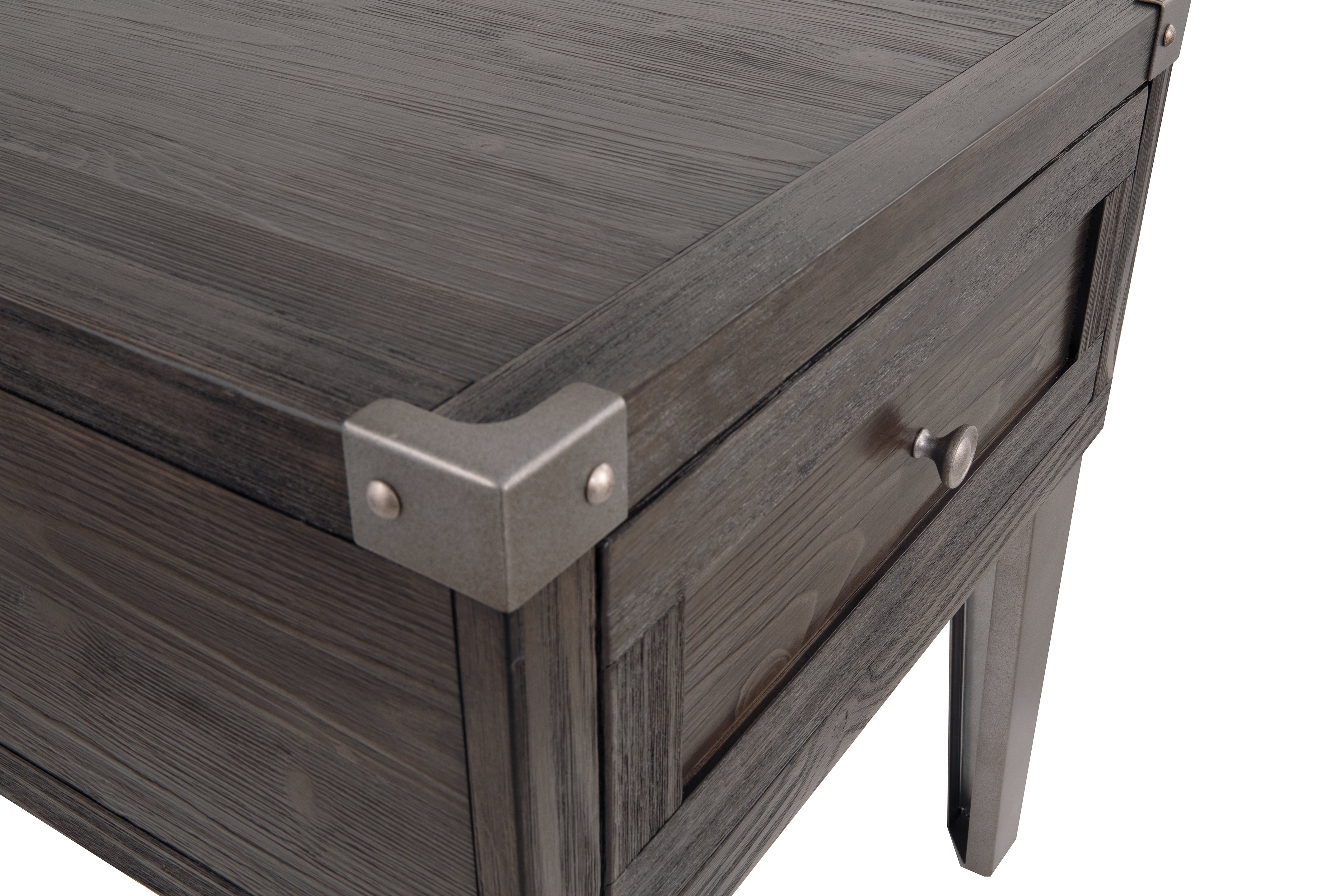 Furniture City Laplace - Ashley Furniture - Todoe End Table with USB Ports & Outlets - Rectangular End Table - T901-3