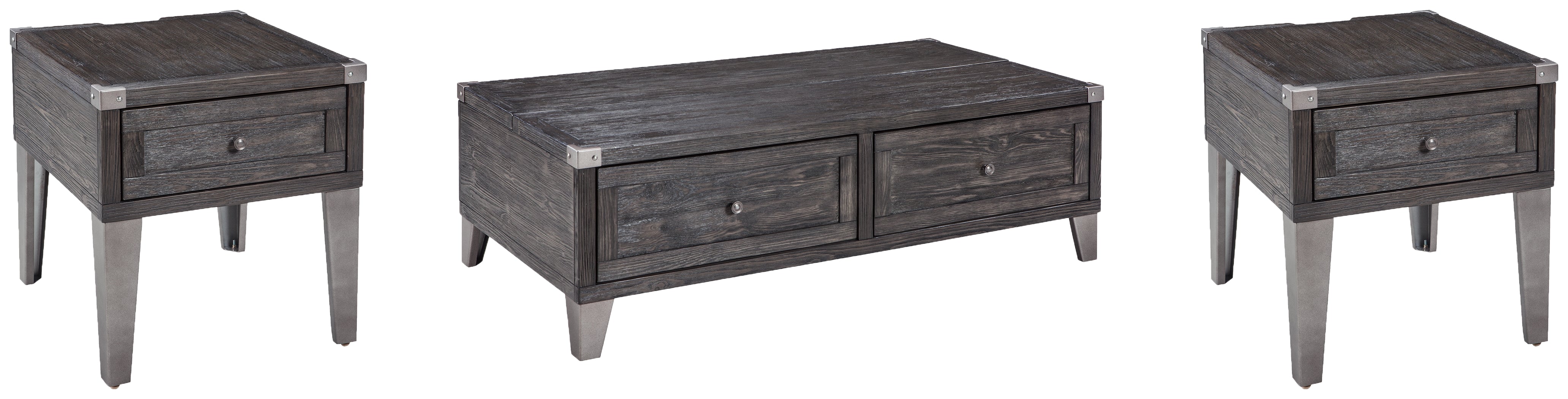 Furniture City Laplace - Ashley Furniture - Todoe Coffee Table and 2 End Tables - Coffee Table and 2 End Tables - T901T2