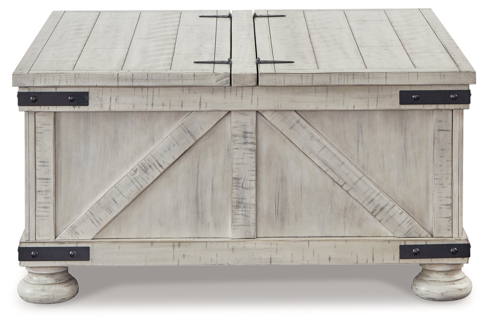 Furniture City Laplace - Ashley Furniture - Carynhurst Coffee Table - Cocktail Table with Storage / Whitewash - T929-20