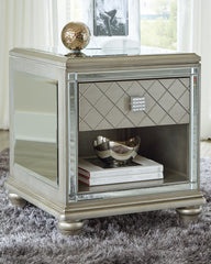 Furniture City Laplace - Ashley Furniture - Chevanna End Table - Rectangular End Table / Platinum - T942-3