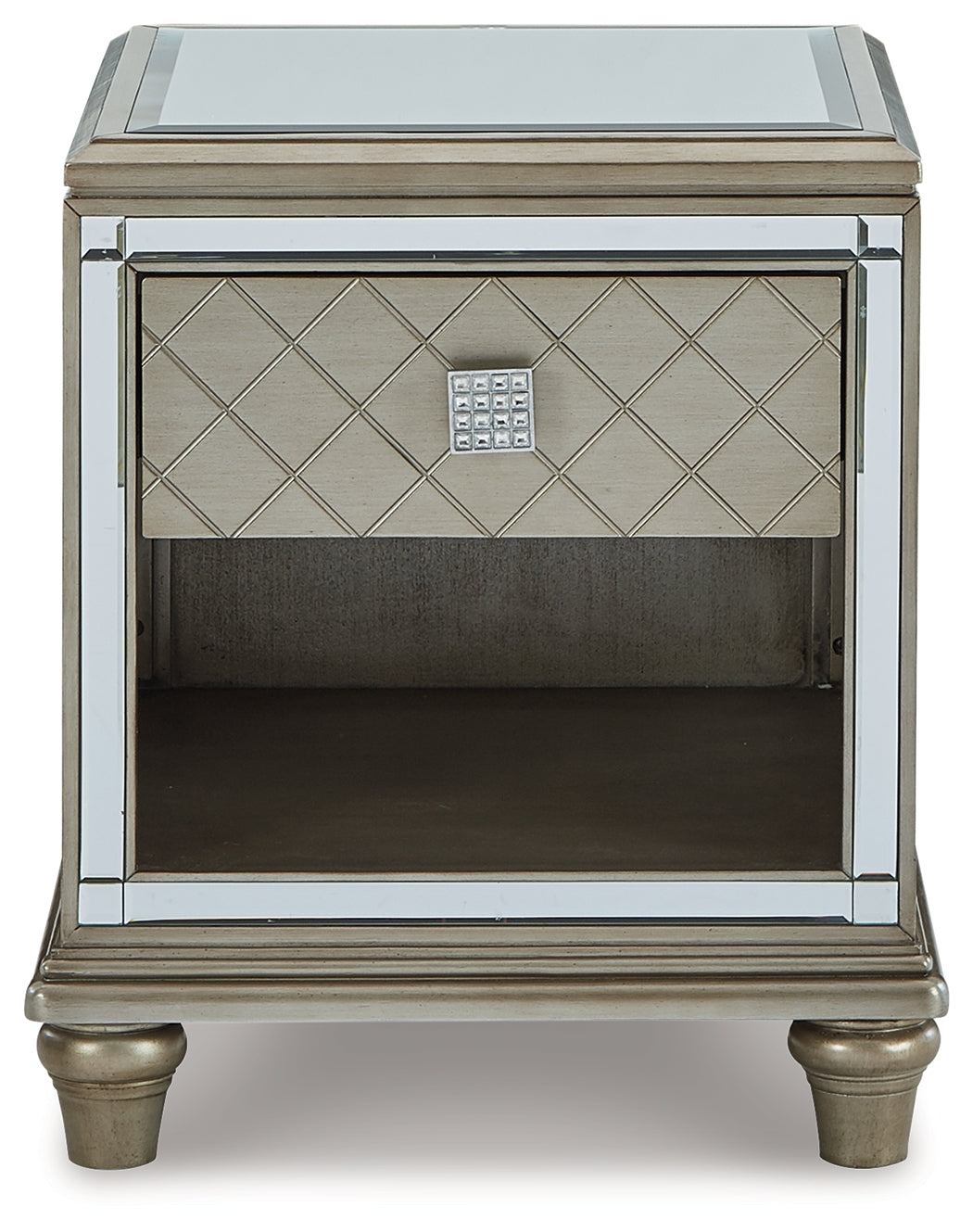 Furniture City Laplace - Ashley Furniture - Chevanna End Table - Rectangular End Table / Platinum - T942-3