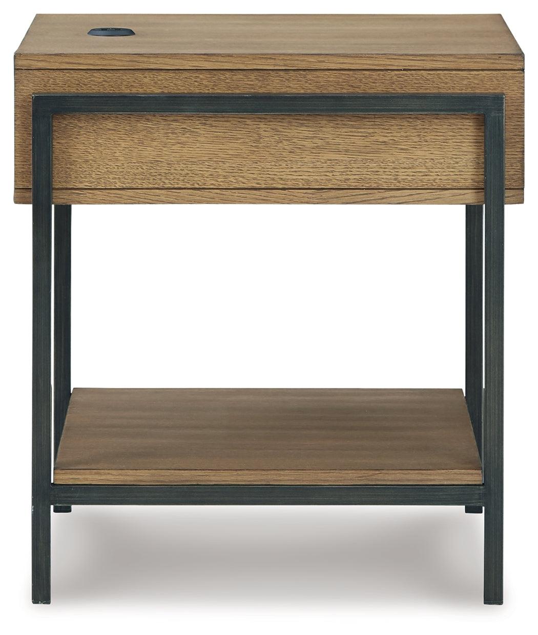 Furniture City Laplace - Ashley Furniture - Fridley End Table - Rectangular End Table / Brown/Black - T964-3