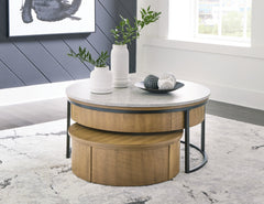 Furniture City Laplace - Ashley Furniture - Fridley Nesting Coffee Table (Set of 2) - Nesting Cocktail Tables (Set of 2) / Gray/Brown/Black - T964-8