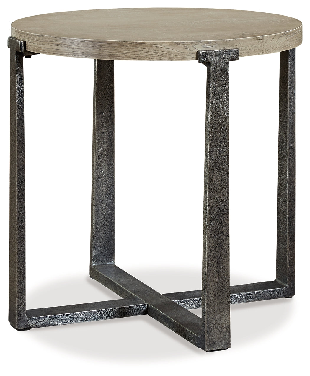 Furniture City Laplace - Ashley Furniture - Dalenville End Table - Round End Table / Gray - T965-6