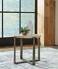 Furniture City Laplace - Ashley Furniture - Dalenville End Table - Round End Table / Gray - T965-6