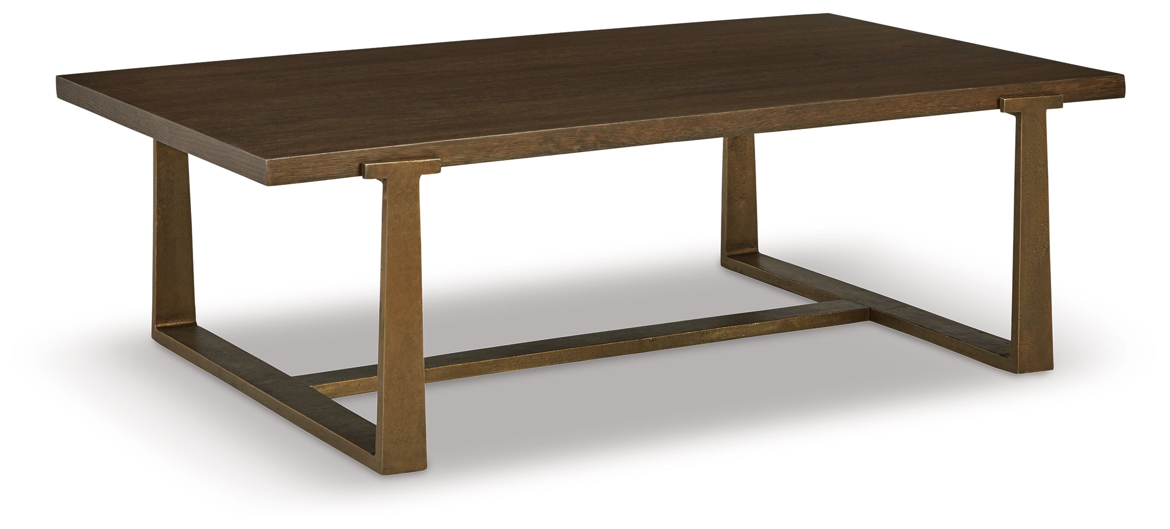Furniture City Laplace - Ashley Furniture - Balintmore Coffee Table - Rectangular Cocktail Table / Brown/Gold Finish - T967-1