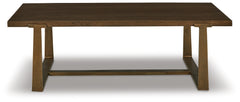Furniture City Laplace - Ashley Furniture - Balintmore Coffee Table - Rectangular Cocktail Table / Brown/Gold Finish - T967-1