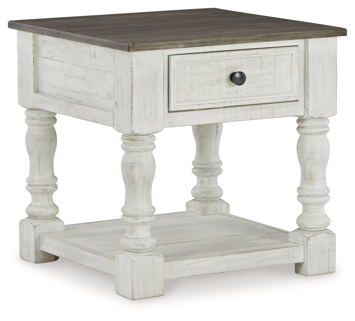 Furniture City Laplace - Ashley Furniture - Havalance End Table - Rectangular End Table / Gray/White - T814-3