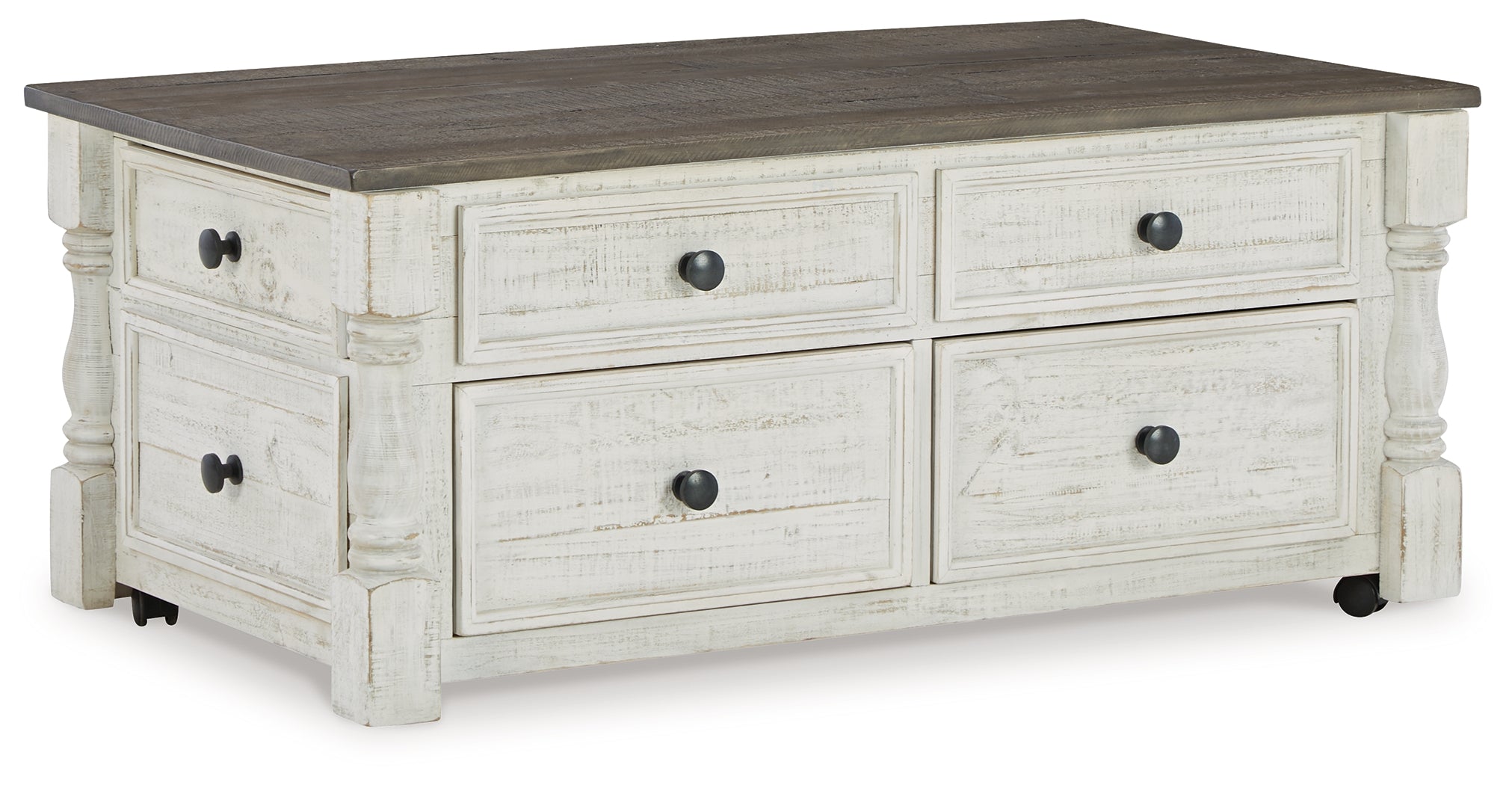 Furniture City Laplace - Ashley Furniture - Havalance Lift-Top Coffee Table - Lift Top Cocktail Table / White/Gray - T994-20
