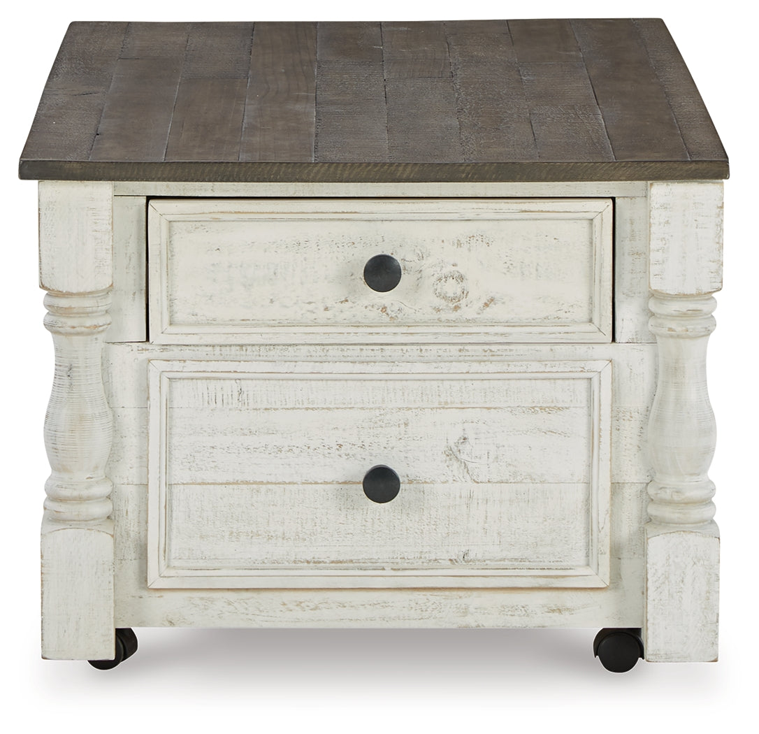 Furniture City Laplace - Ashley Furniture - Havalance Lift-Top Coffee Table - Lift Top Cocktail Table / White/Gray - T994-20