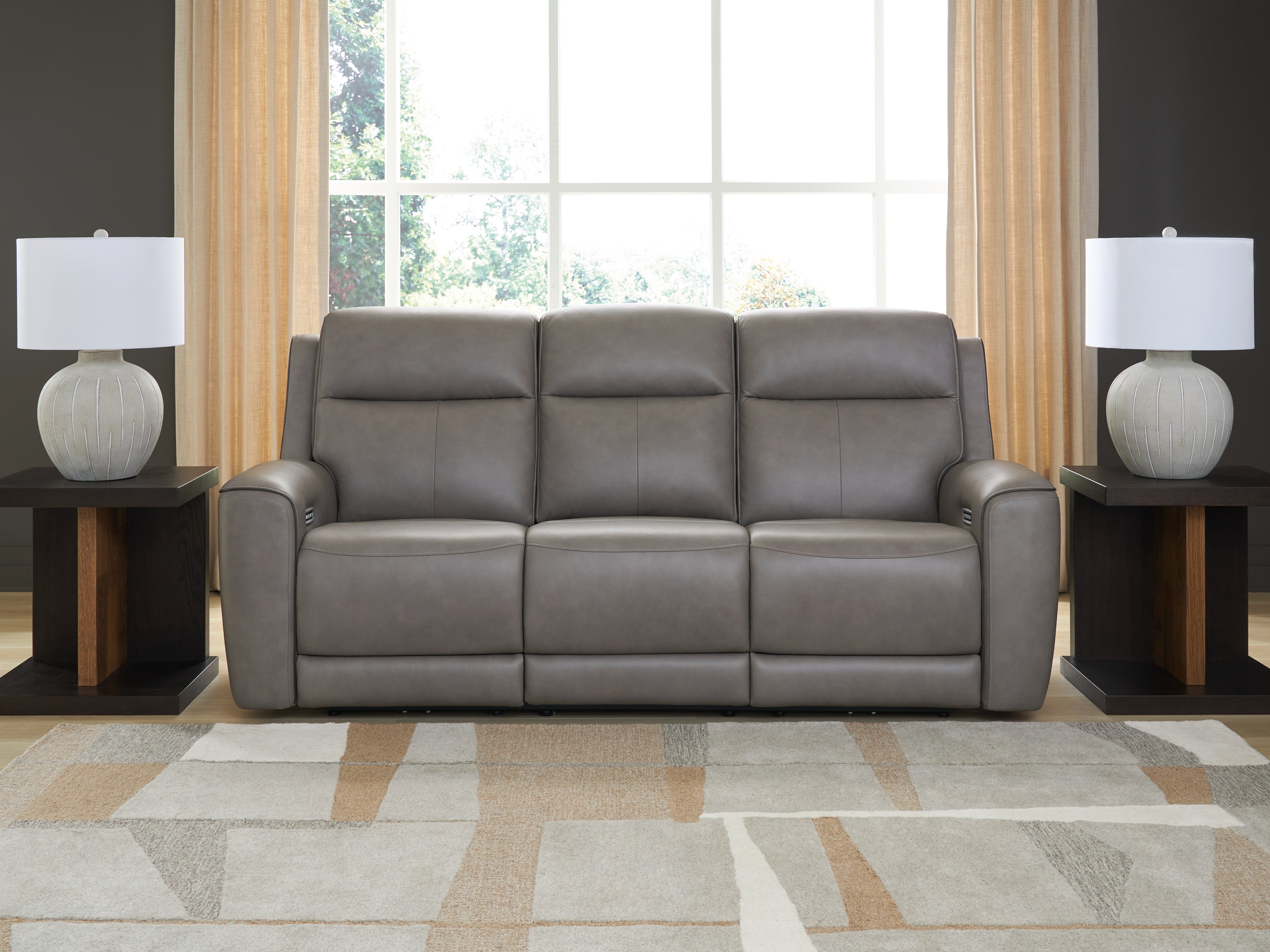 Furniture City Laplace - Ashley Furniture - 5Z-Comfort Power Reclining Sofa - PWR REC Sofa with ADJ Headrest / Coin - PCU1090015