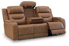 Knightington Power Reclining Sofa with Audio Seating