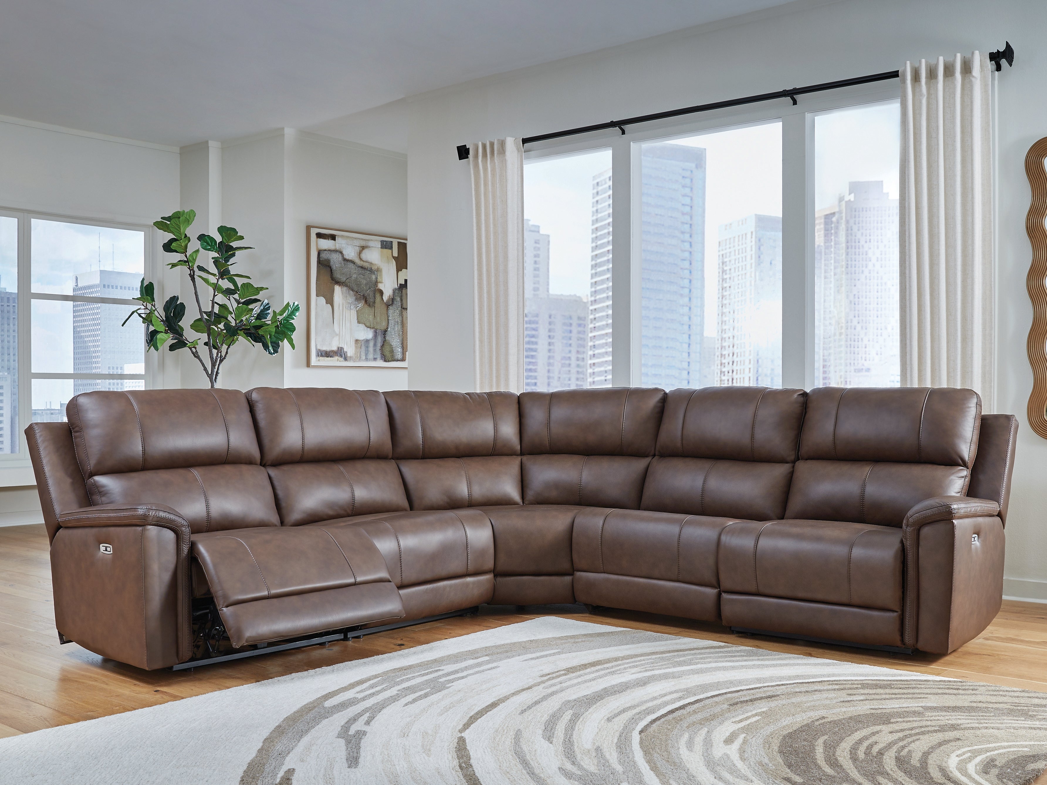 Furniture City Laplace - Ashley Furniture - Bleckley Sectionals - 5-Piece Power Reclining Sectional - PCU12001S4