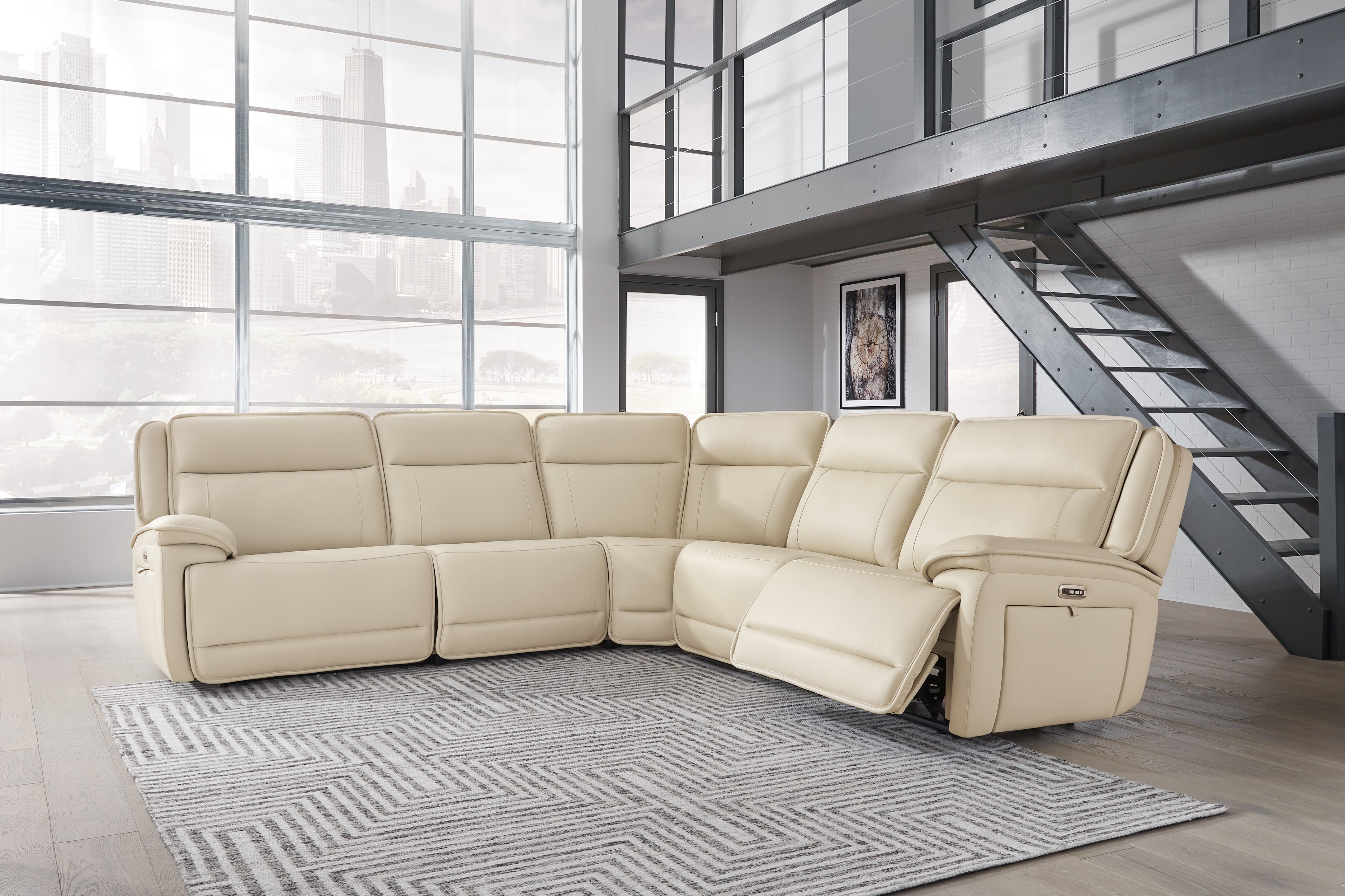 Furniture City Laplace - Ashley Furniture - Double Deal 5-Piece Power Reclining Sectional - 5-Piece Power Reclining Sectional - U13001S2