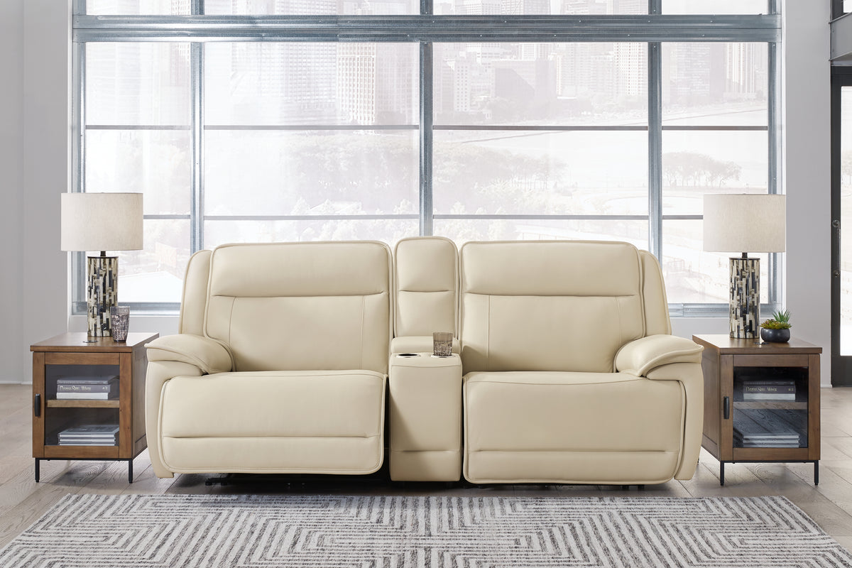 Furniture City Laplace - Ashley Furniture - Double Deal 3-Piece Power Reclining Loveseat Sectional with Console - 3-Piece Power Reclining Loveseat Sectional with Console - U13001S4