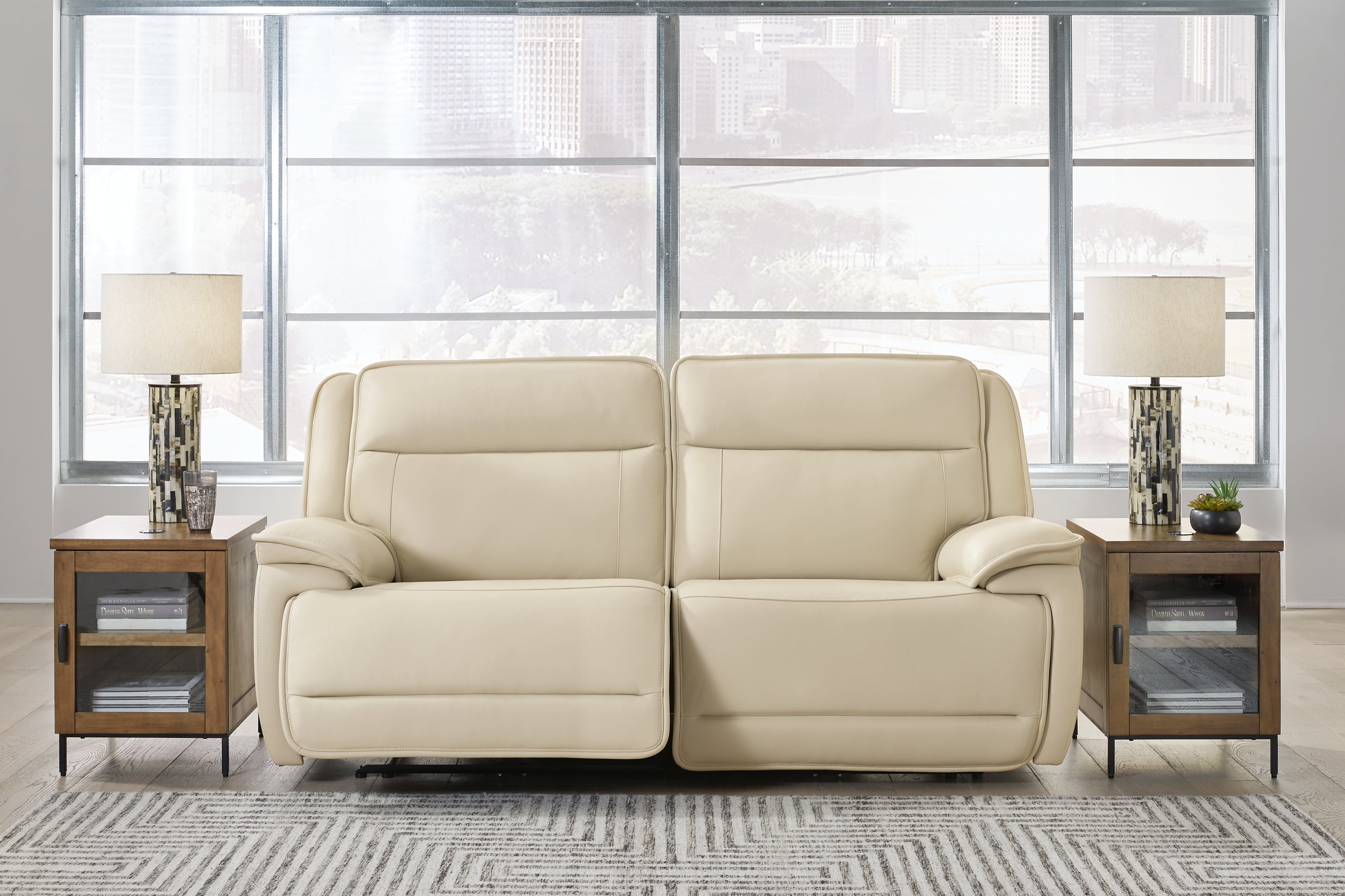 Furniture City Laplace - Ashley Furniture - Double Deal Sectionals - 2-Piece Power Reclining Loveseat Sectional - U13001S3