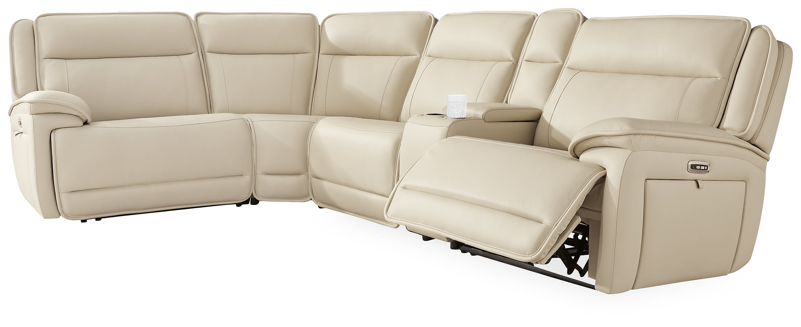 Furniture City Laplace - Ashley Furniture - Double Deal Sectionals - 5-Piece Reclining Sectional with Console - U13001S8