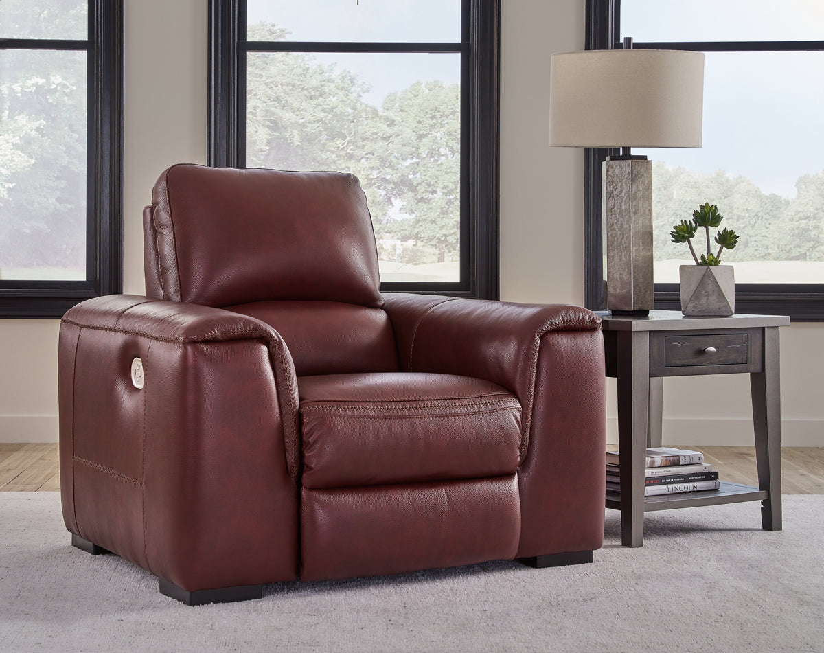 Furniture City Laplace - Ashley Furniture - AlessandroLiving Room - PWR REC Loveseat/CON/ADJ HDRST / Garnet - U2550118