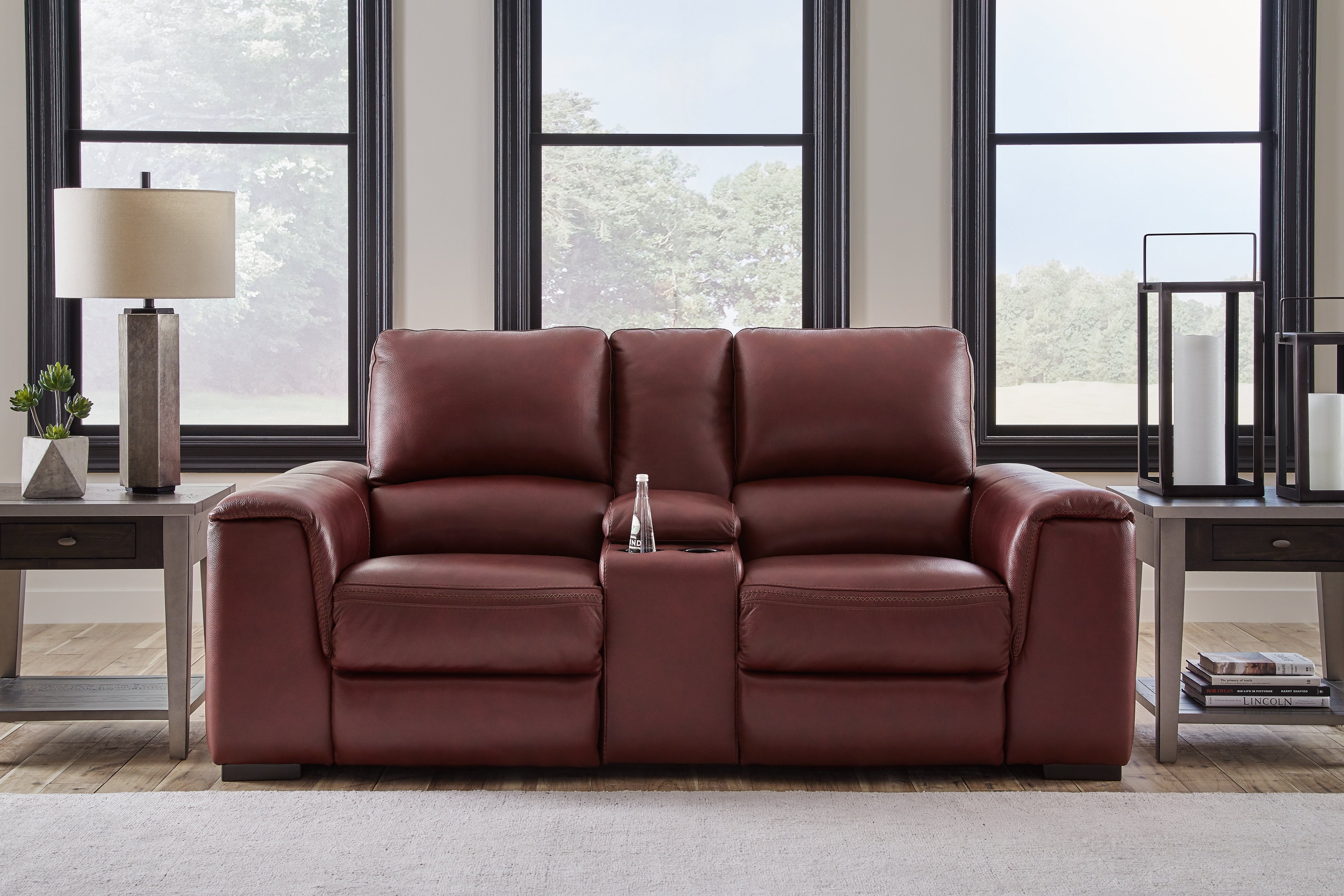 Furniture City Laplace - Ashley Furniture - Alessandro Power Reclining Loveseat with Console - PWR REC Loveseat/CON/ADJ HDRST - U2550118