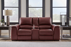 Furniture City Laplace - Ashley Furniture - Alessandro Power Reclining Loveseat with Console - PWR REC Loveseat/CON/ADJ HDRST - U2550118