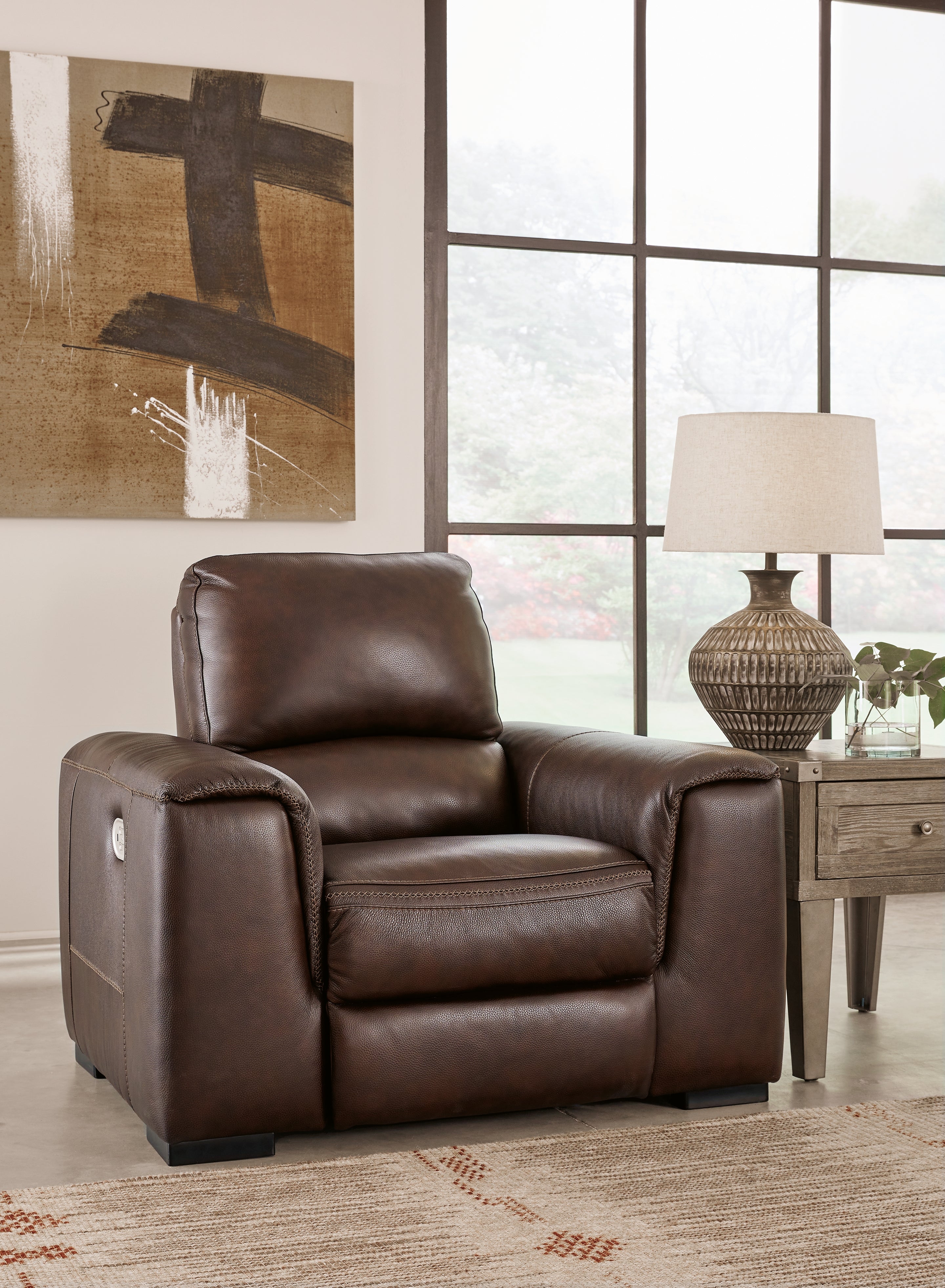 Furniture City Laplace - Ashley Furniture - Alessandro Power Recliner - PWR Recliner/ADJ Headrest / Walnut - U2550213