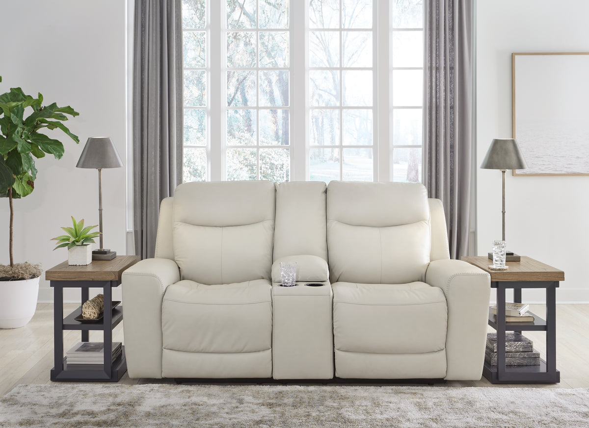 Furniture City Laplace - Ashley Furniture - Mindanao Power Reclining Loveseat with Console - PWR REC Loveseat/CON/ADJ HDRST - U5950518
