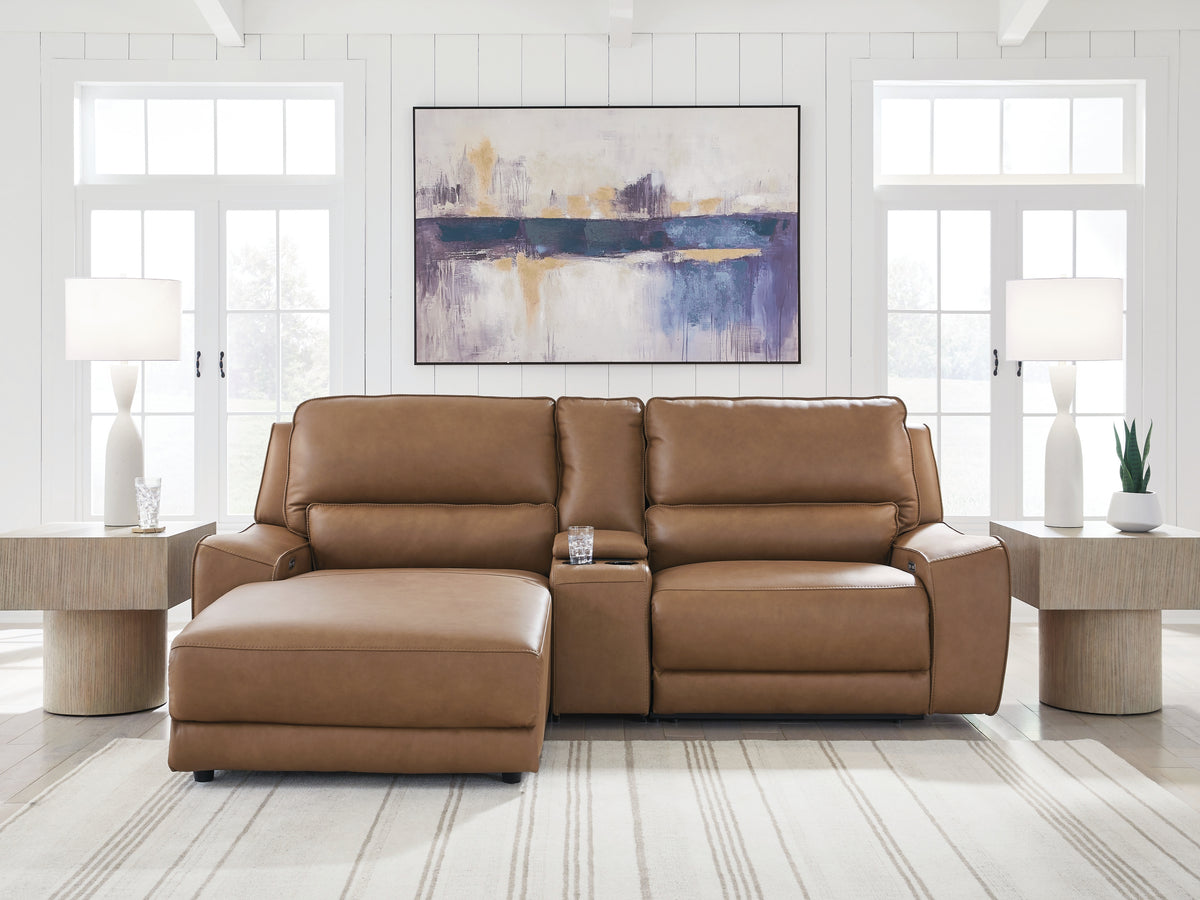 Furniture City Laplace - Ashley Furniture - DeepWakes 3-Piece Power Reclining Sectional with Chaise - 3-Piece Power Reclining Sectional with Chaise - PCU62606S17