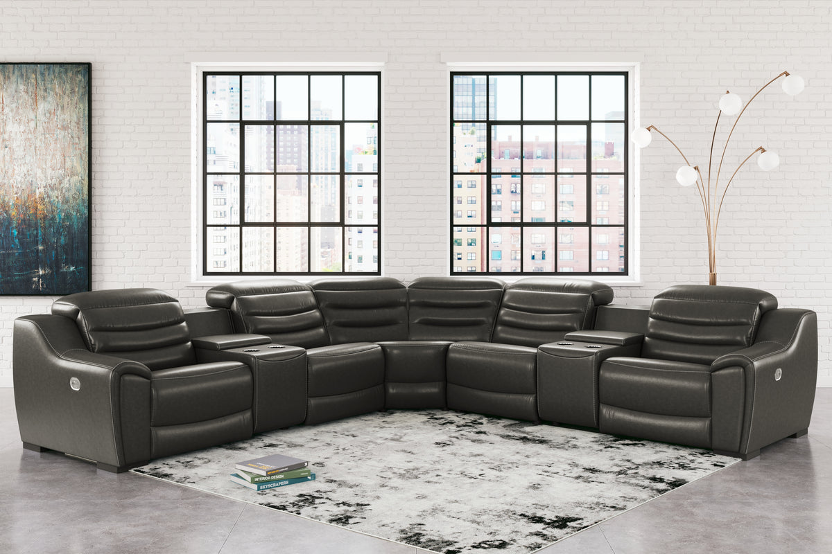 Furniture City Laplace - Ashley Furniture - Center Line 7-Piece Power Reclining Sectional - 7-Piece Power Reclining Sectional - U63404S7
