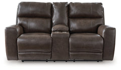 Crossplex Power Reclining Loveseat with Console